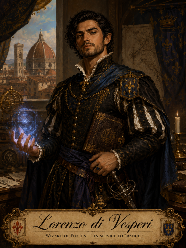 Lorenzo di Vesperi, wizard and cartographer of Florence